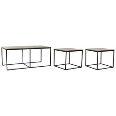 Lisäpöydät DKD Home Decor, puu/metalli, 3 kpl, (122,5 x 61 x 53 cm), (56 x 51 x 48 cm) hinta ja tiedot | Sohvapöydät | hobbyhall.fi