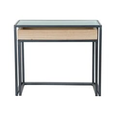 Sivupöytä DKD Home Decor, Metalli/Lasi, 2 kpl hinta ja tiedot | Sohvapöydät | hobbyhall.fi