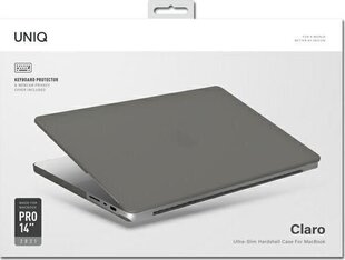 Uniq Claro, MacBook Pro 14" 2021, harmaa (UNIQ583SMMATCL) hinta ja tiedot | Uniq Tietokoneet ja pelaaminen | hobbyhall.fi