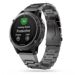 Tech-Protect rannekello Stainless Garmin fenix 5/6/6 Pro/7, mustan värinen hinta ja tiedot | Älykellojen ja aktiivisuusrannekkeiden lisätarvikkeet | hobbyhall.fi