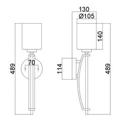 Seinävalaisin Elstead Lighting Taylor QZ-TAYLOR1L-BATH hinta ja tiedot | Seinävalaisimet | hobbyhall.fi