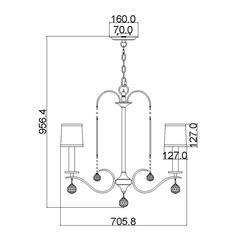 Riippuvalaisin Elstead Lighting Whitney QZ-WHITNEY5 hinta ja tiedot | Riippuvalaisimet | hobbyhall.fi