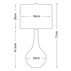 Pöytävalaisin Elstead Lighting Job hinta ja tiedot | Pöytävalaisimet | hobbyhall.fi