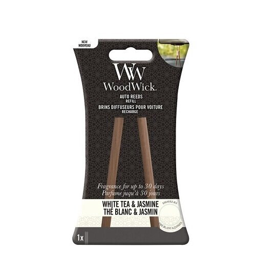 WoodWick Auto Reeds Refill White Tea & Jasmine - auton tuoksutikut hinta ja tiedot | Ilmanraikastimet autoon | hobbyhall.fi