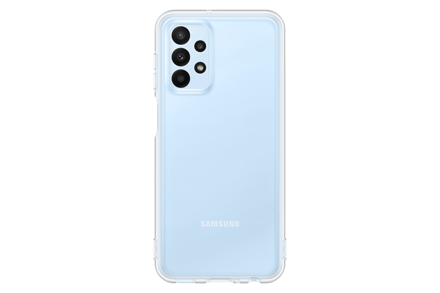 Puhelinkuori pehmeä Samsung Galaxy A23 5G:lle, läpinäkyvä (EF-QA235TTEGWW) hinta ja tiedot | Puhelimen kuoret ja kotelot | hobbyhall.fi