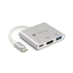 Adapter Techly USB-C Multiport į HDMI/USB-A 3.0/USB-C PD hinta ja tiedot | Adapterit | hobbyhall.fi