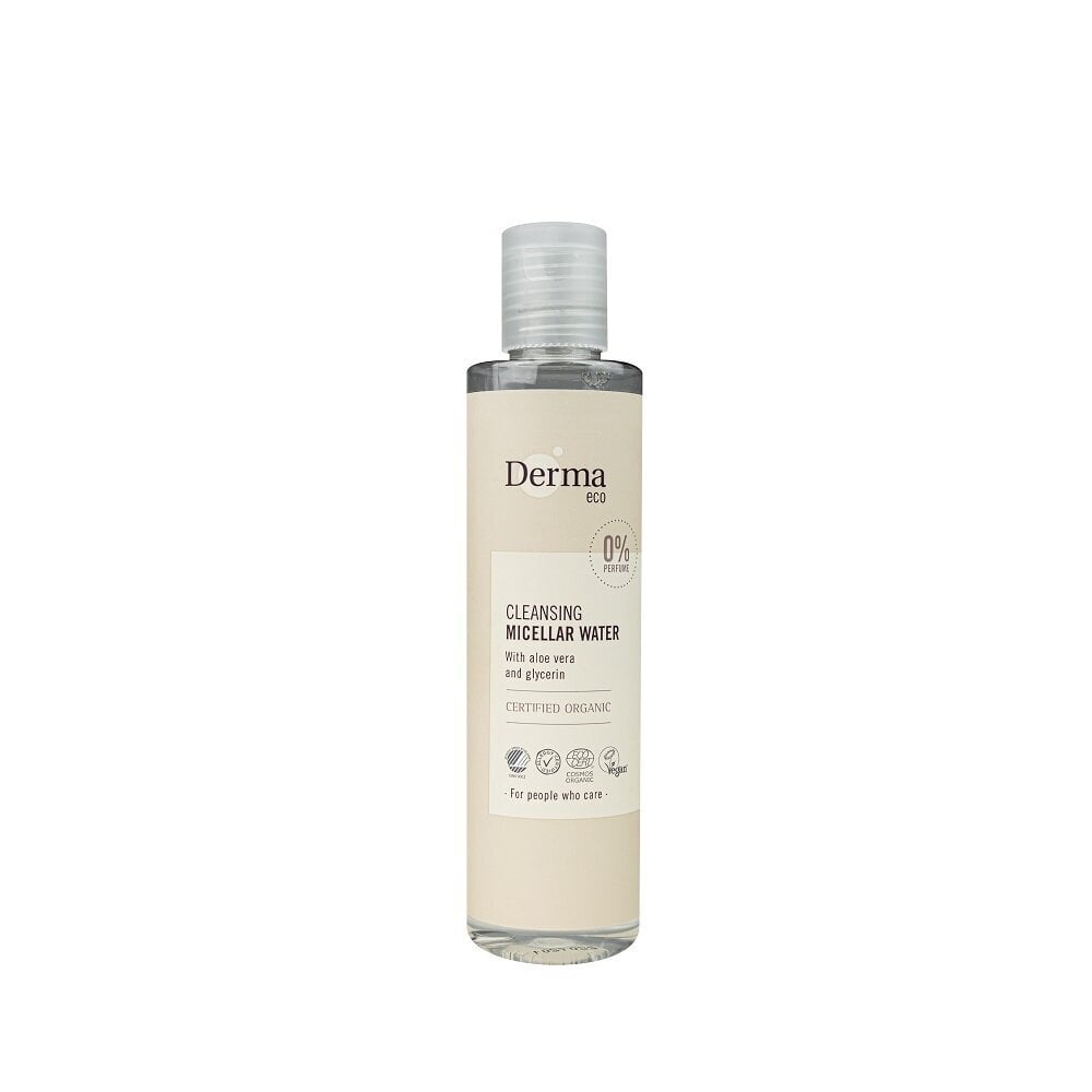 Mitsellaarvesi Derma Eco Cleansing Micellar Water, 200ml hinta ja tiedot | Kasvojen puhdistusaineet | hobbyhall.fi