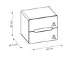 Allaskaappi 60x53x46cm laatikoilla ARUBA WHITE hinta ja tiedot | Kylpyhuonekaapit | hobbyhall.fi