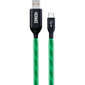 YENKEE, 2.0 USB A - micro USB (USB B), 480 Mbps, 5V/2.1A, 1m, valaistu (LED) kaapeli, vihreä hinta ja tiedot | Puhelinkaapelit | hobbyhall.fi