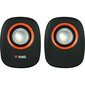 YENKEE YSP 2001 BK, 2.0, 2x3W RMS, 3.5mm liitin hinta ja tiedot | Kaiuttimet | hobbyhall.fi