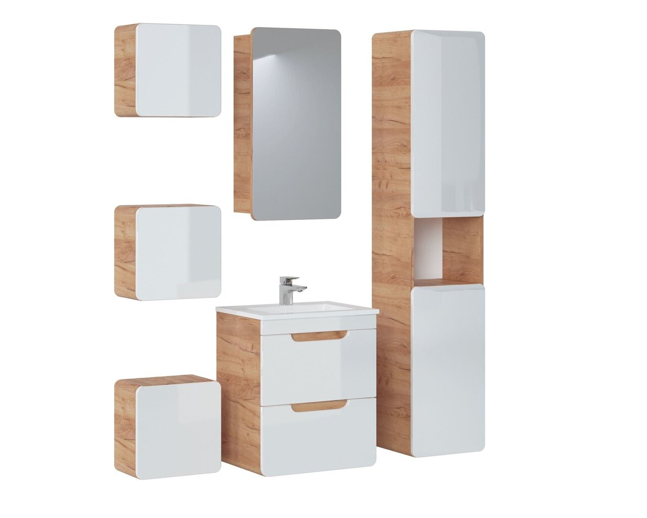 Kylpyhuoneen peilikaappi 40x75x16 cm ARUBA hinta ja tiedot | Kylpyhuonekaapit | hobbyhall.fi
