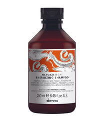 Hellävarainen shampoo heikentyneelle päänahalle ja irtoamiselle alttiille hiuksille Davines Naturaltech Energizing Shampoo, 250 ml hinta ja tiedot | Davines Hiustenhoitotuotteet | hobbyhall.fi