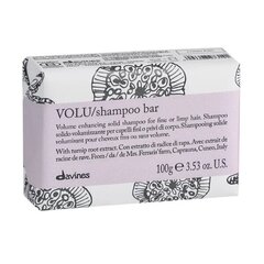 Volyymishampoo ohuille ja heikoille hiuksille Davines Volu Shampoo Bar, 100 g hinta ja tiedot | Shampoot | hobbyhall.fi