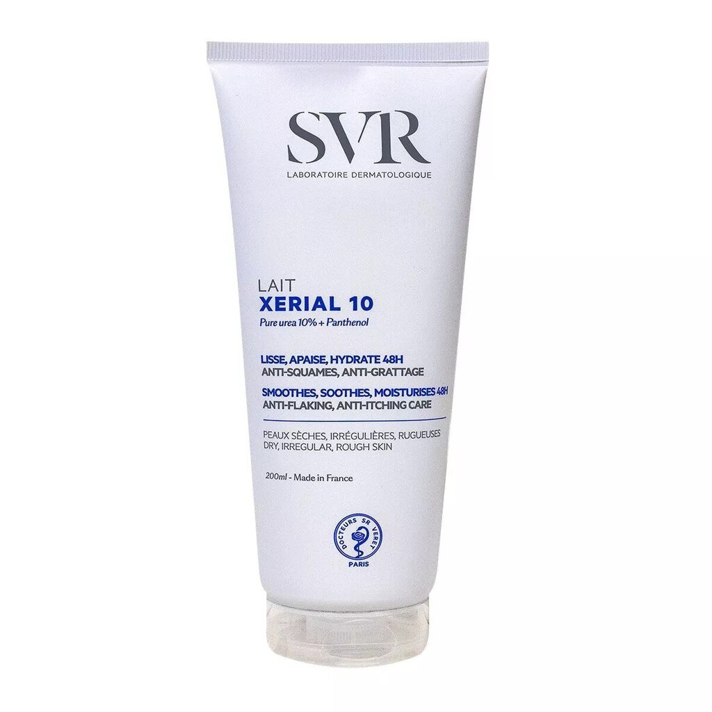 Kosteuttava vartalovoide SVR Xerial 10 Lait 200 ml hinta ja tiedot | Vartalovoiteet ja -emulsiot | hobbyhall.fi