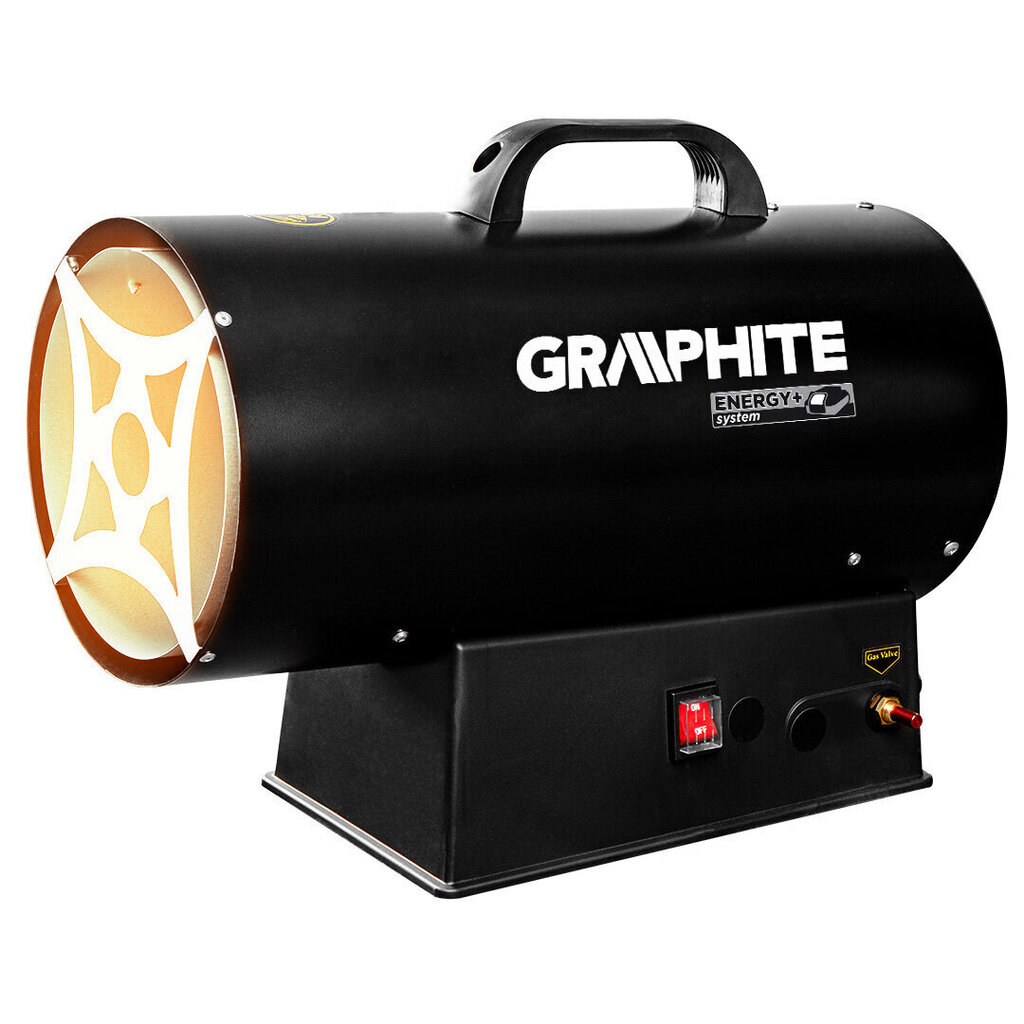 Kaasulämmitin paristolla GRAPHITE 58GE101 30KW, 18V, ilman akkua hinta ja tiedot | Lämmittimet | hobbyhall.fi