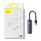 Baseus Lite Series, USB - RJ45 LAN socket 100Mbps gray (WKQX000013) hinta ja tiedot | Adapterit | hobbyhall.fi