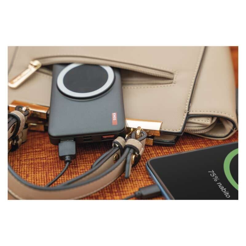 Kannettava laturi (PowerBank) EMOS 10000mAh USB, USB-C + langaton lataus hinta ja tiedot | Puhelimen laturit | hobbyhall.fi