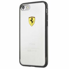 Ferrari Hardcase FEHCP7BK iPhone 7/8/SE 2022 / SE 2020 Racing Shield, musta/ läpinäkyvä hinta ja tiedot | Ferrari Puhelimet, älylaitteet ja kamerat | hobbyhall.fi