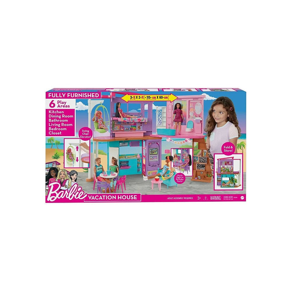 Barbie Malibu House hinta ja tiedot | Tyttöjen lelut | hobbyhall.fi