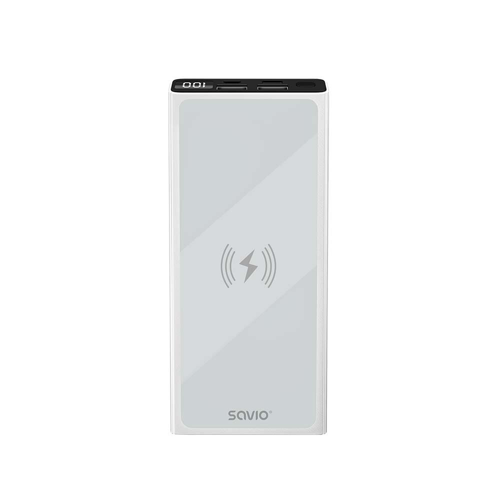 Savio BA-06 10000 mAh valkoinen hinta ja tiedot | Varavirtalähteet | hobbyhall.fi