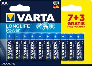 Paristot Varta Longlife Power LR6/AA, 10 kpl hinta ja tiedot | Paristot | hobbyhall.fi