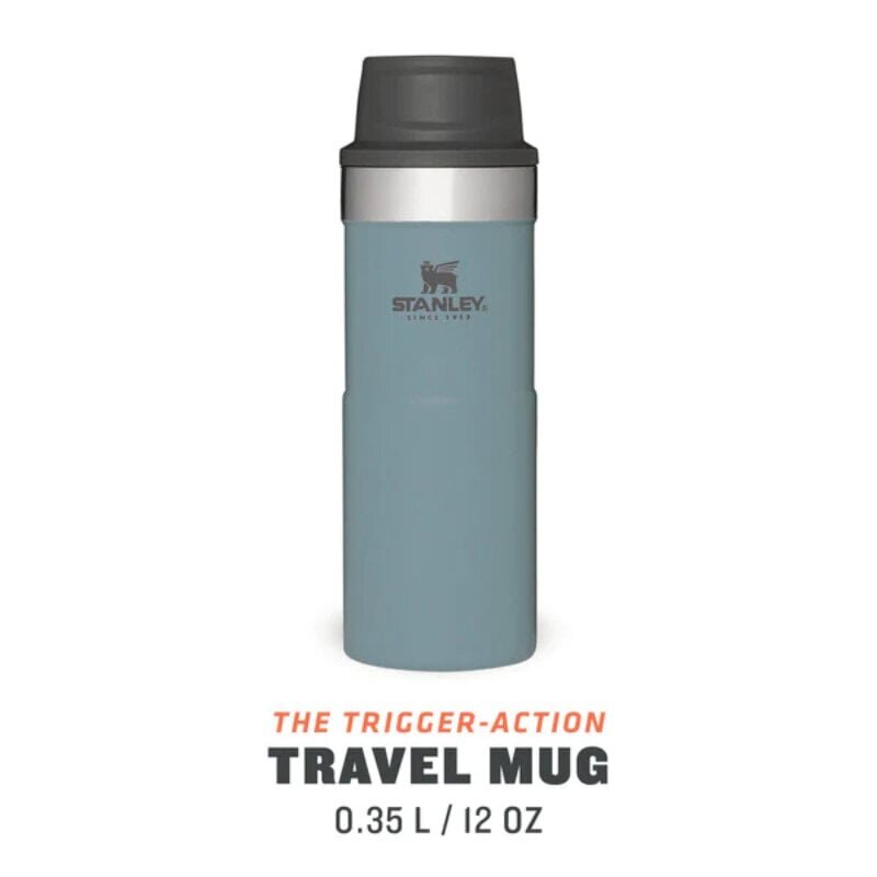 Termosmuki The Trigger-Action Travel Mug Classic, 0,35 L, siniharmaa hinta ja tiedot | Termoskannut ja termosmukit | hobbyhall.fi