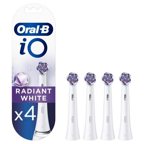 Oral-B iO Radiant White 4 kpl. hinta ja tiedot | Sähköhammasharjan vaihtoharjat | hobbyhall.fi