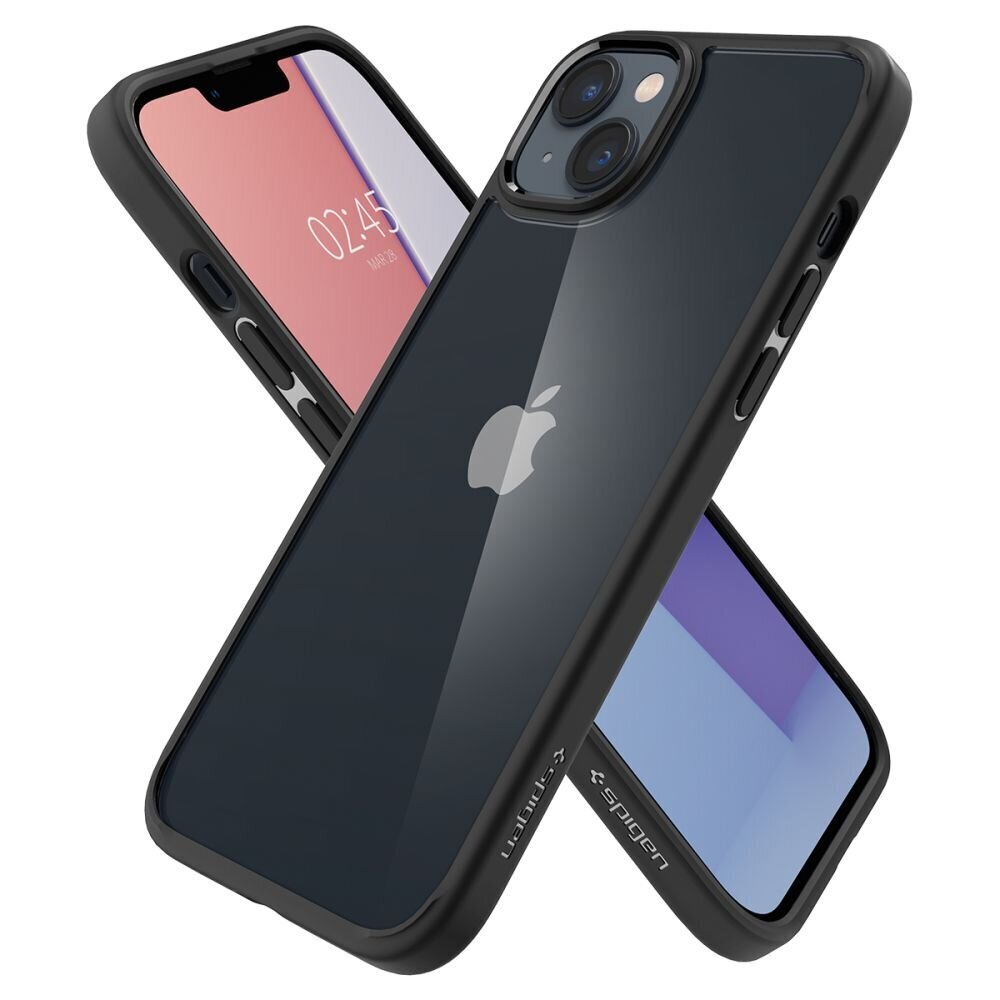 Suojakotelo Spigen ULTRA HYBRID iPhone 14 Plus -puhelimelle, MATTAMUSTA hinta ja tiedot | Puhelimen kuoret ja kotelot | hobbyhall.fi