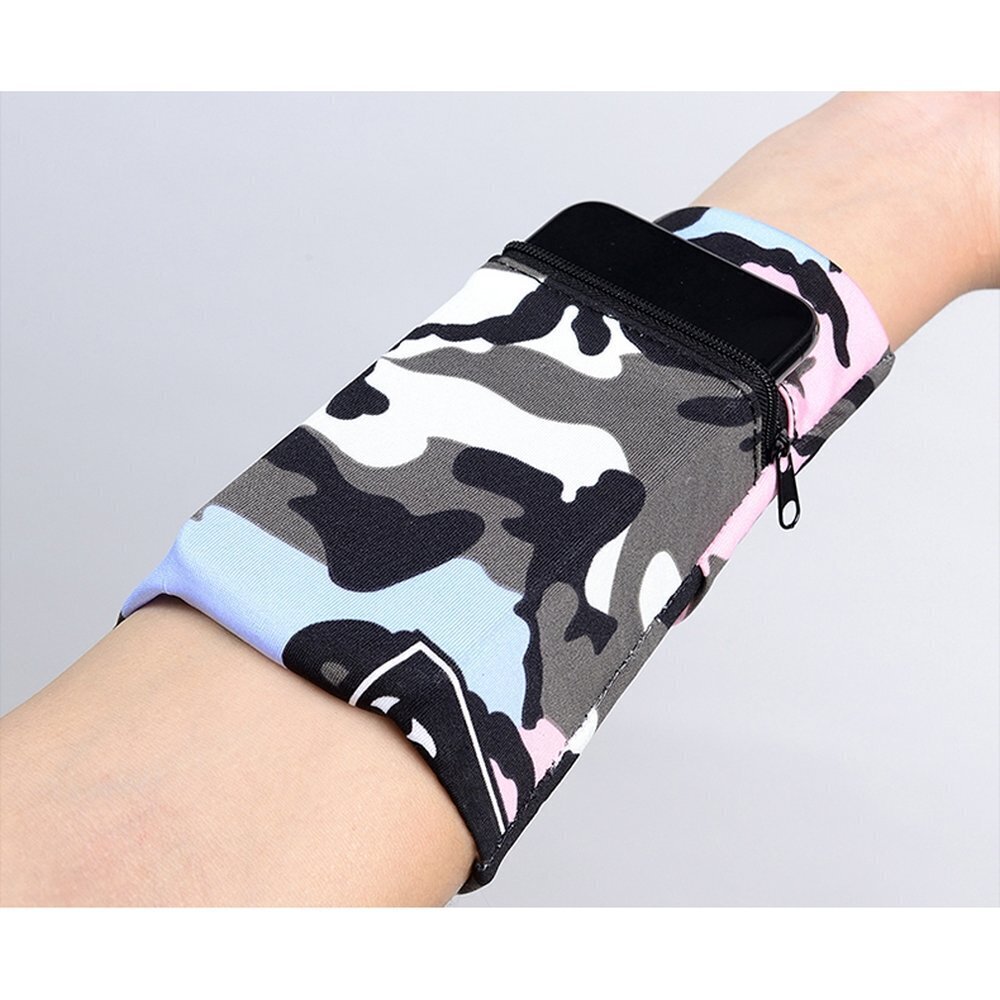 Puhelinkotelo Hurtel Fabric Armband, ruskea hinta ja tiedot | Puhelimen kuoret ja kotelot | hobbyhall.fi