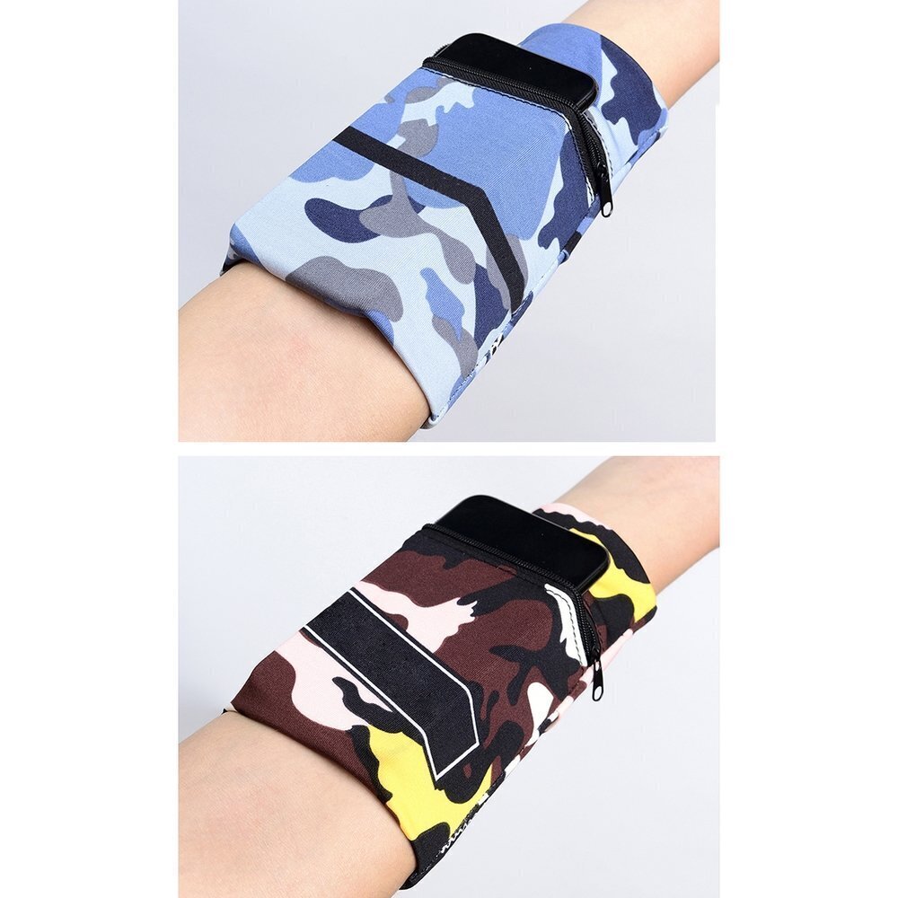 Puhelinkotelo Hurtel Fabric Armband, ruskea hinta ja tiedot | Puhelimen kuoret ja kotelot | hobbyhall.fi