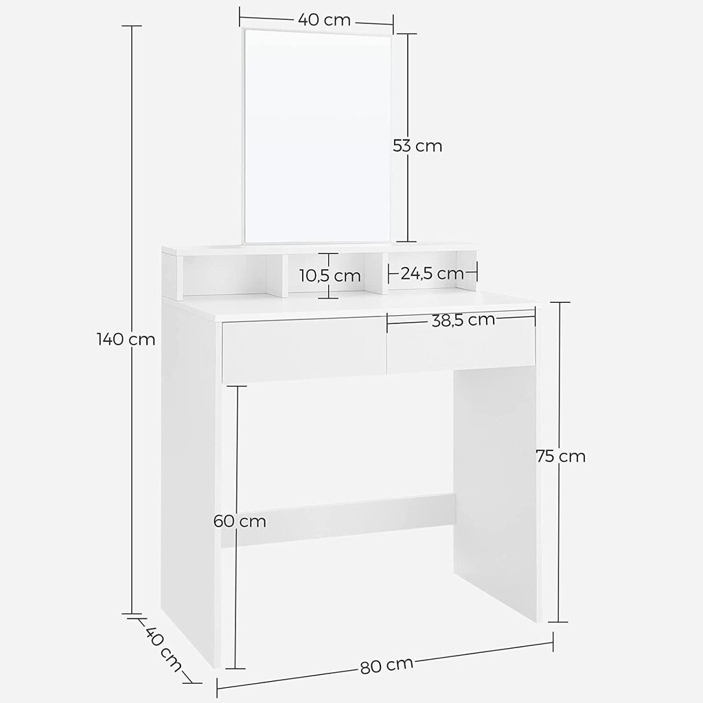 Peilipöytä hinta ja tiedot | Peilipöydät | hobbyhall.fi