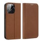 Dux Ducis Skin X2 iPhone 14 Pro with magnetic flap brown hinta ja tiedot | Puhelimen kuoret ja kotelot | hobbyhall.fi