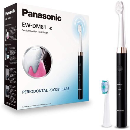 Panasonic Electric Toothbrush EW-DM81-K503 Rechargeable, For adults, Number of brush heads included 2, Number of teeth brushing hinta ja tiedot | Sähköhammasharjat | hobbyhall.fi