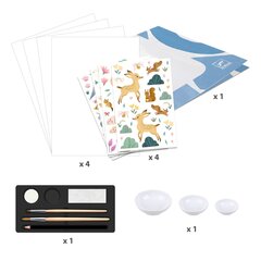 Creative Kit - Maalaus ja kollaasi - Viimeinen lumisade, Djeco hinta ja tiedot | Djeco Lelut yli 3-vuotiaille lapsille | hobbyhall.fi