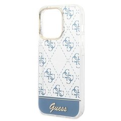 Guess GUHCP14LHG4MHB iPhone 14 Pro 6.1 "blue / blue hard4G Pattern Script hinta ja tiedot | Puhelimen kuoret ja kotelot | hobbyhall.fi