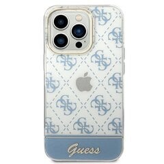 Guess GUHCP14LHG4MHB iPhone 14 Pro 6.1 "blue / blue hard4G Pattern Script hinta ja tiedot | Puhelimen kuoret ja kotelot | hobbyhall.fi