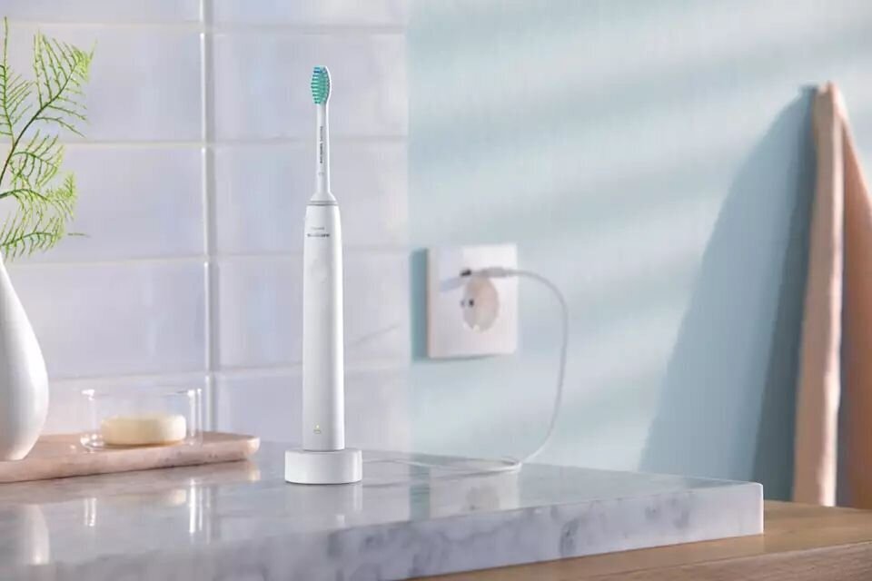 Hammasharja 2100 valkoinen, Sonicare hinta ja tiedot | Sähköhammasharjat | hobbyhall.fi