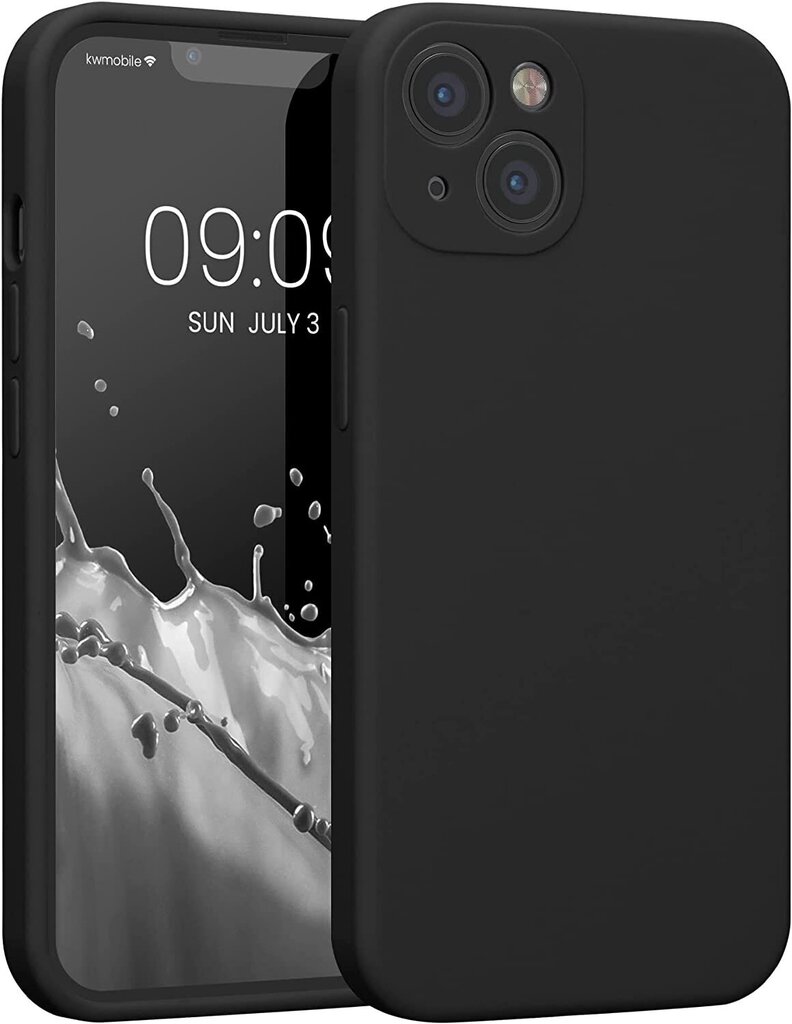 Puhelinkuori Apple Iphone 13, musta silikoni hinta ja tiedot | Puhelimen kuoret ja kotelot | hobbyhall.fi