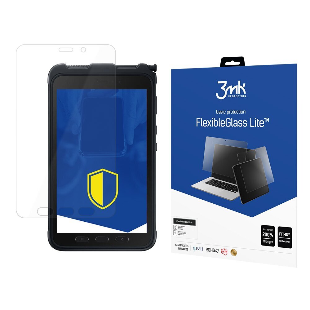 Samsung Galaxy Tab Active 3 - 3mk FlexibleGlass Lite™ 8.3'' Näytönsuoja hinta ja tiedot | Tablettien lisätarvikkeet | hobbyhall.fi
