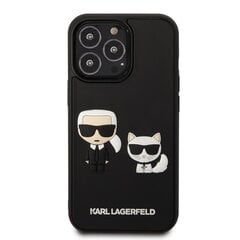 Karl Lagerfeld & Choupette 3D Suojakuori iPhone 13 Pro, musta hinta ja tiedot | Puhelimen kuoret ja kotelot | hobbyhall.fi
