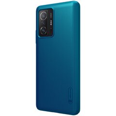 Nillkin Super Frosted Takakuori for Xiaomi 11T/11T Pro Peacock Blue hinta ja tiedot | Puhelimen kuoret ja kotelot | hobbyhall.fi