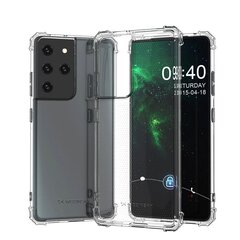 Wozinsky Anti Shock Durable Case suojakuori Samsung Galaxy S21 Ultra 5G, läpinäkyvä hinta ja tiedot | Puhelimen kuoret ja kotelot | hobbyhall.fi