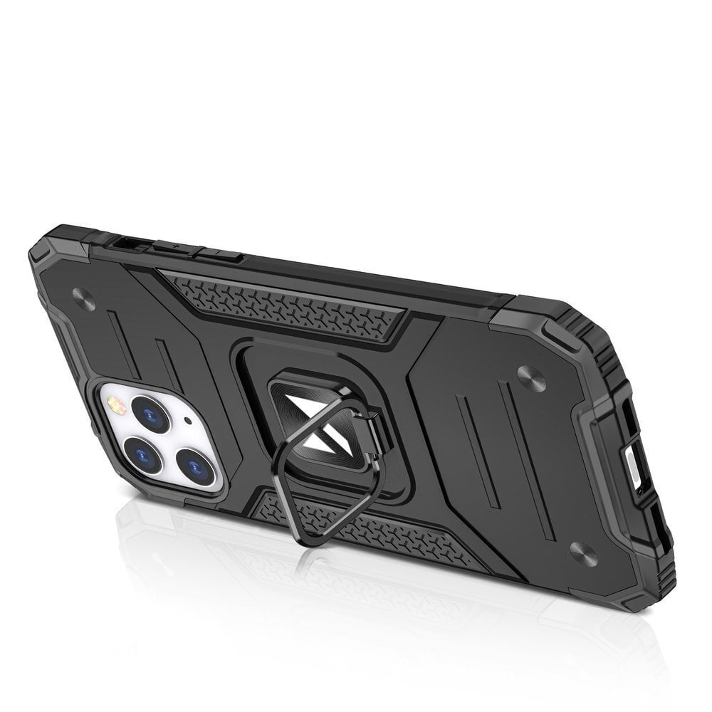 Wozinsky Ring Armor Hybrid Case suojakuori iPhone 12 Pro Max, musta hinta ja tiedot | Puhelimen kuoret ja kotelot | hobbyhall.fi