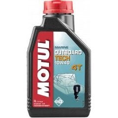 Öljy MOTUL OUTBOARD TECH 4T 10W40 1L hinta ja tiedot | Voiteluöljyt ja -nesteet | hobbyhall.fi