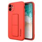 Wozinsky Kickstand Case suojakuori iPhone SE 2022 / SE 2020 / iPhone 8 / iPhone 7, punainen hinta ja tiedot | Puhelimen kuoret ja kotelot | hobbyhall.fi