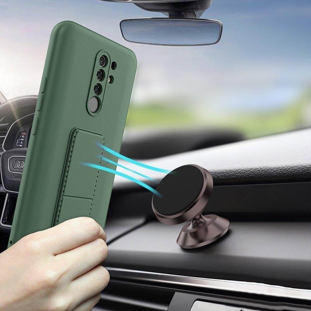 Wozinsky Kickstand Case suojakuori Xiaomi Redmi 9, musta hinta ja tiedot | Puhelimen kuoret ja kotelot | hobbyhall.fi