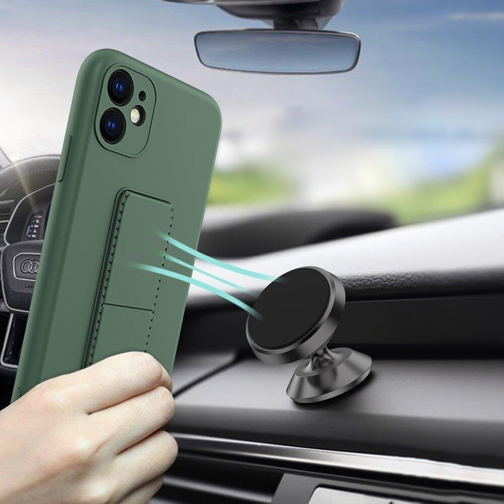 Wozinsky Kickstand Case suojakuori Xiaomi Redmi 10X 4G / Xiaomi Redmi Note 9, punainen hinta ja tiedot | Puhelimen kuoret ja kotelot | hobbyhall.fi