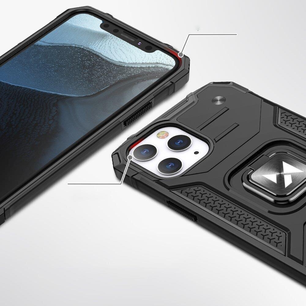 Wozinsky Ring Armor Hybrid Case suojakuori iPhone 13 Pro Max, musta hinta ja tiedot | Puhelimen kuoret ja kotelot | hobbyhall.fi