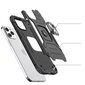 Wozinsky Ring Armor Hybrid Case suojakuori iPhone 13, hopea hinta ja tiedot | Puhelimen kuoret ja kotelot | hobbyhall.fi