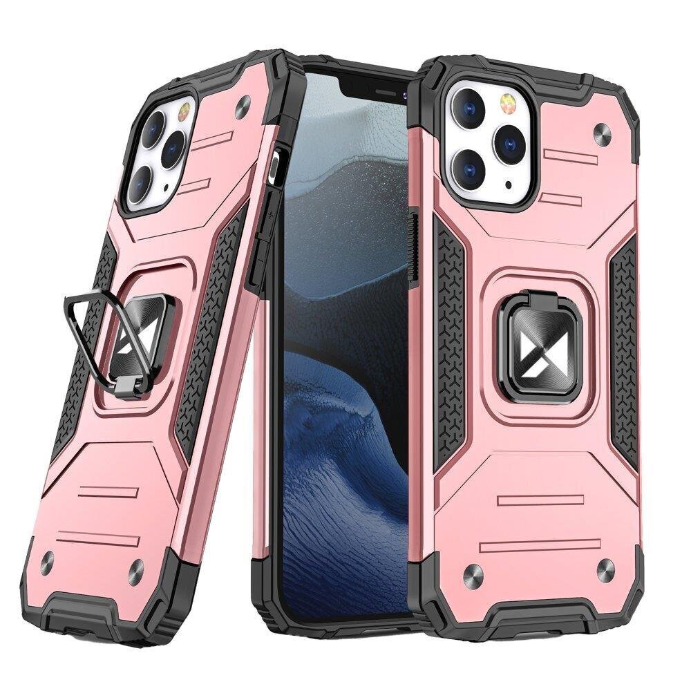 Wozinsky Ring Armor Hybrid Case suojakuori iPhone 13, pinkki hinta ja tiedot | Puhelimen kuoret ja kotelot | hobbyhall.fi